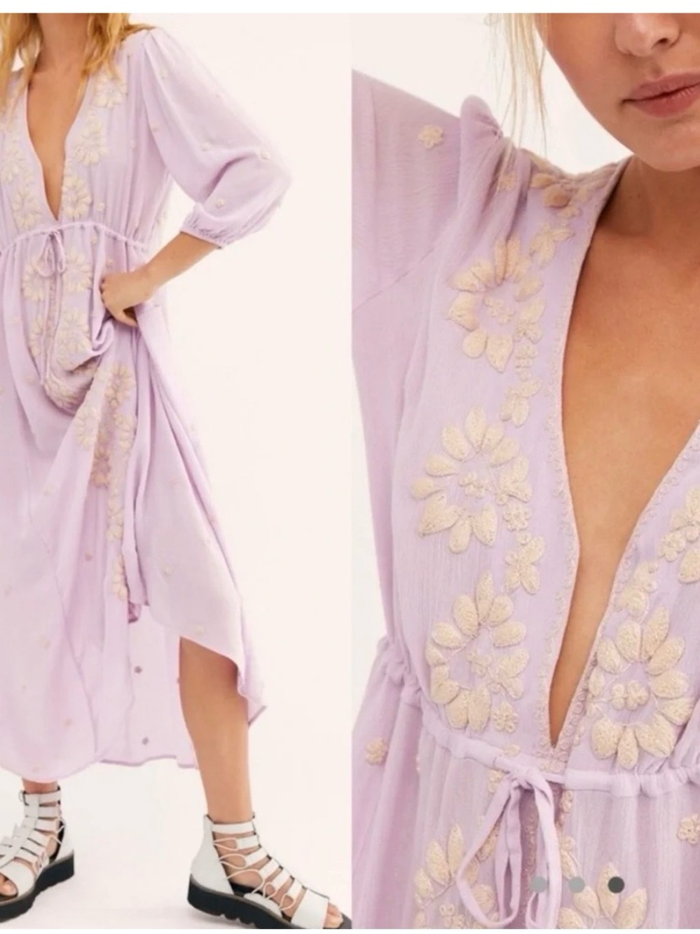 Free People Embroidered Fable Dress